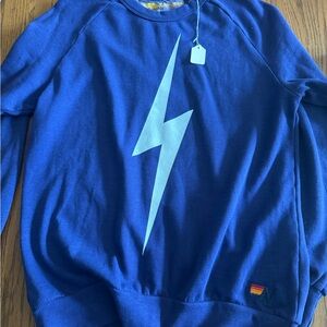 AN Purple Small Lightning Bolt Crew